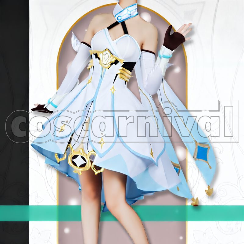 Traveler Lumine Cosplay cosplay costume from Genshin Impact, front view 2