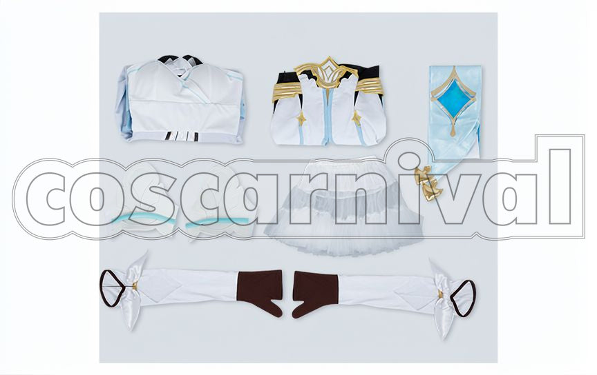 Traveler Lumine Cosplay cosplay costume from Genshin Impact, set view