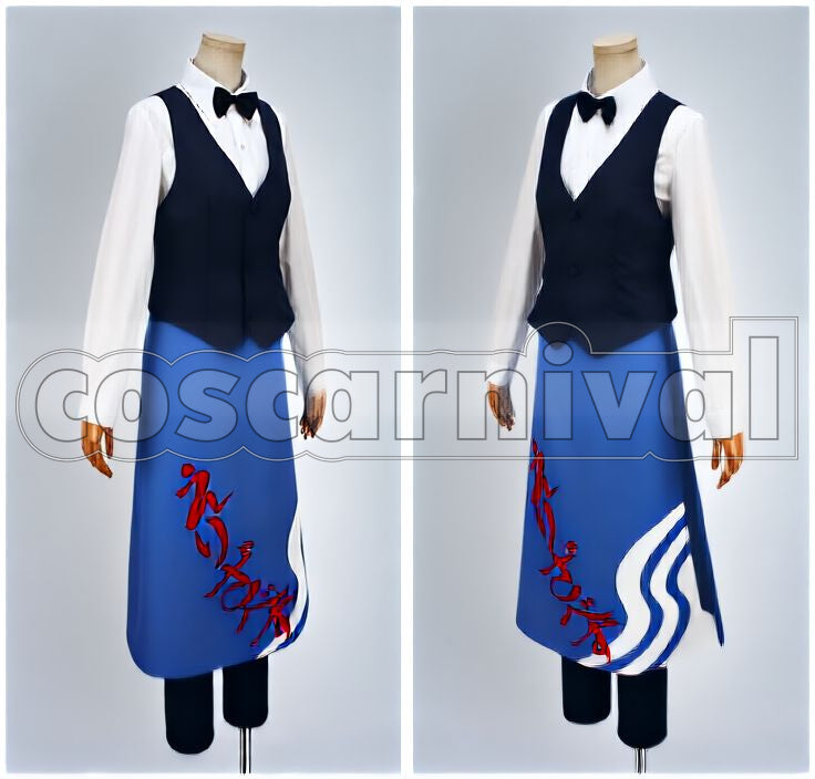 and Bar Characro feat. Gintama Kotaro Katsura Waiter Cosplay cosplay costume from Gintama Cafe, front view 2