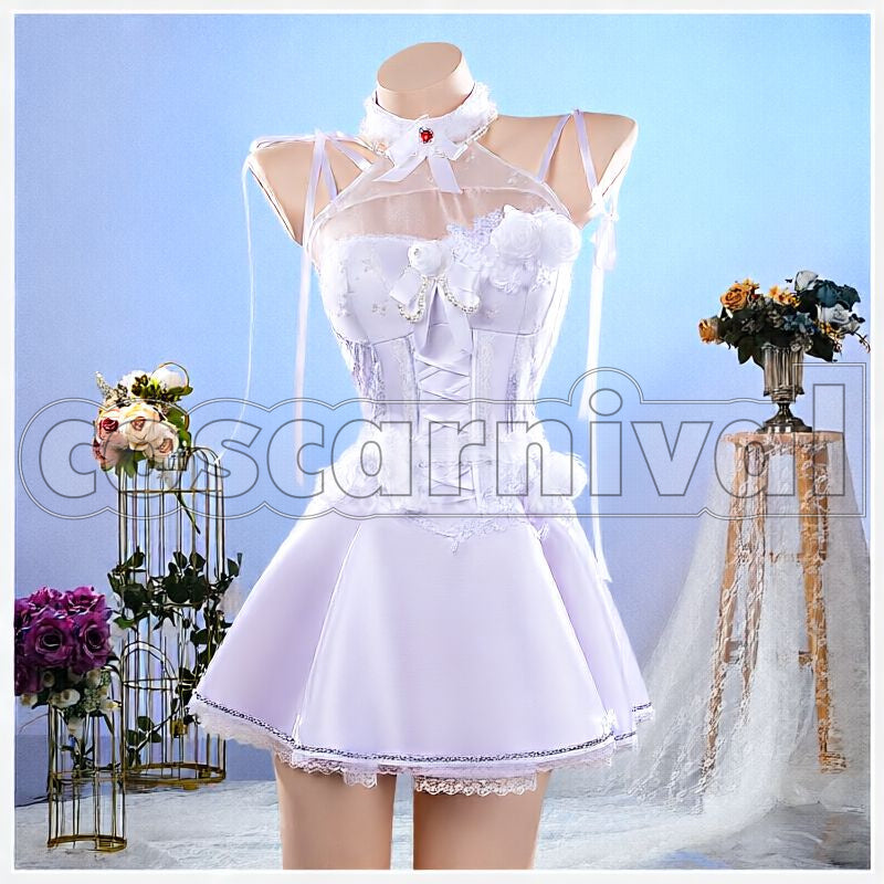 VICTORY: NIKKE Alice Märchen Dream Cosplay cosplay costume from GODDESS OF, front view 2
