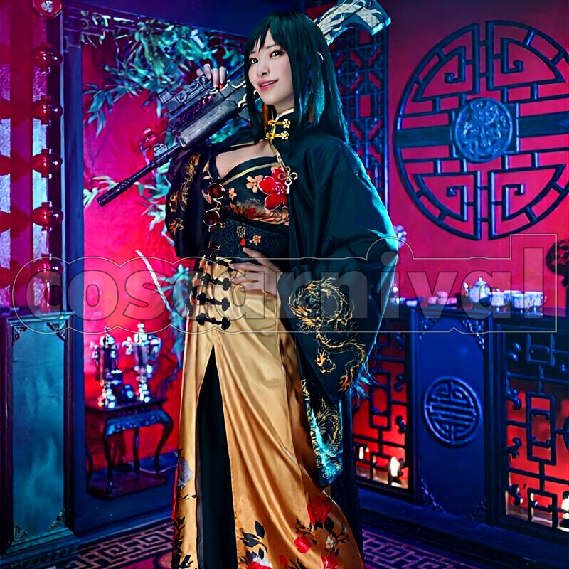 VICTORY: NIKKE Moran Cosplay cosplay costume from GODDESS OF, front view 1