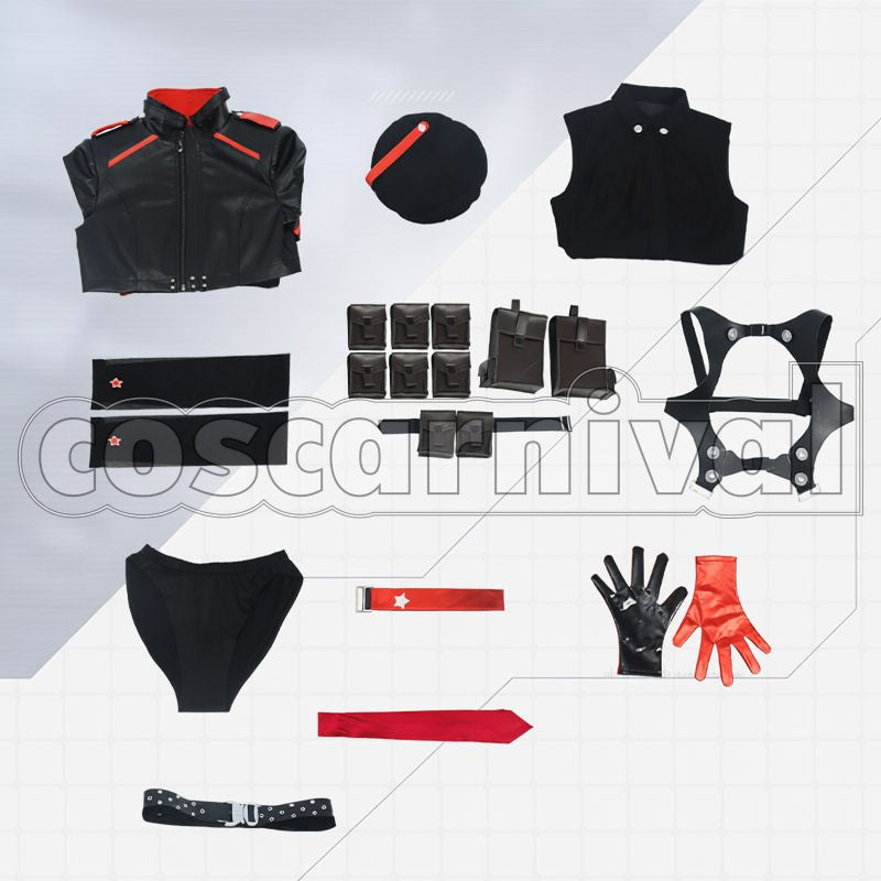 VICTORY: NIKKE Rapi Cosplay cosplay costume from GODDESS OF, set view