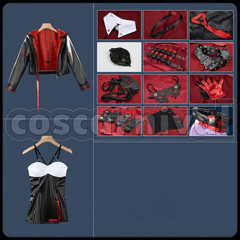 VICTORY: NIKKE Rapi Red Hood Cosplay cosplay costume from GODDESS OF, set view