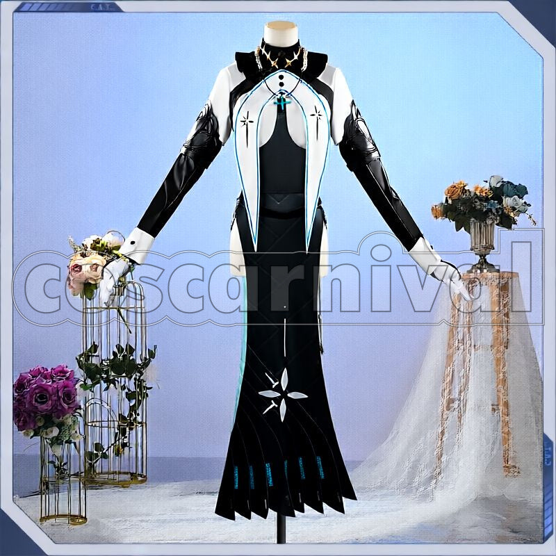 VICTORY: NIKKE Rapunzel Pure Grace Cosplay cosplay costume from GODDESS OF, front view 2