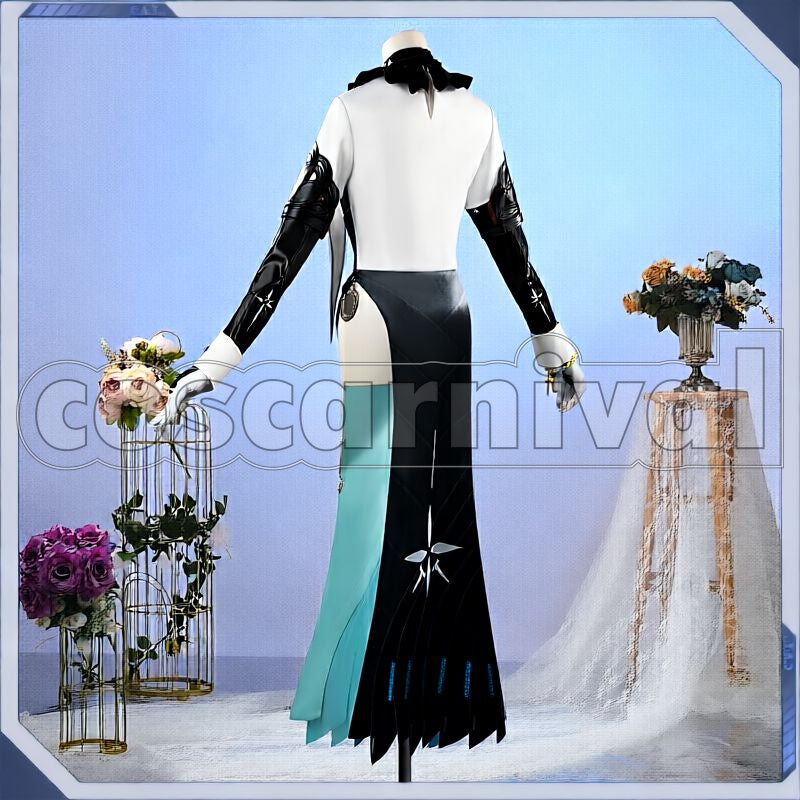 VICTORY: NIKKE Rapunzel Pure Grace Cosplay cosplay costume from GODDESS OF, back view