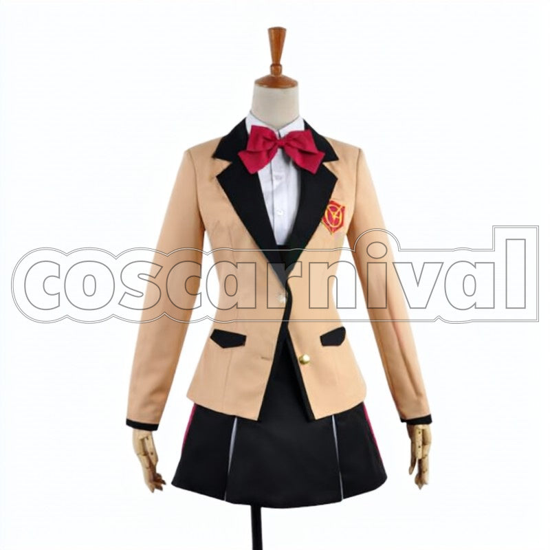 Twin-Tail!! Erina Shindo Tail Yellow cosplay costume from Gonna Be the, front view