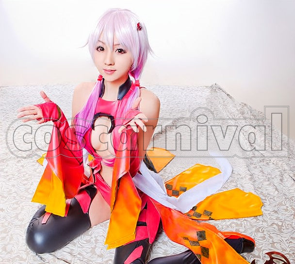 Funeral Parlor Inori Yuzuriha Deluxe Set cosplay costume from Guilty Crown, front view 3