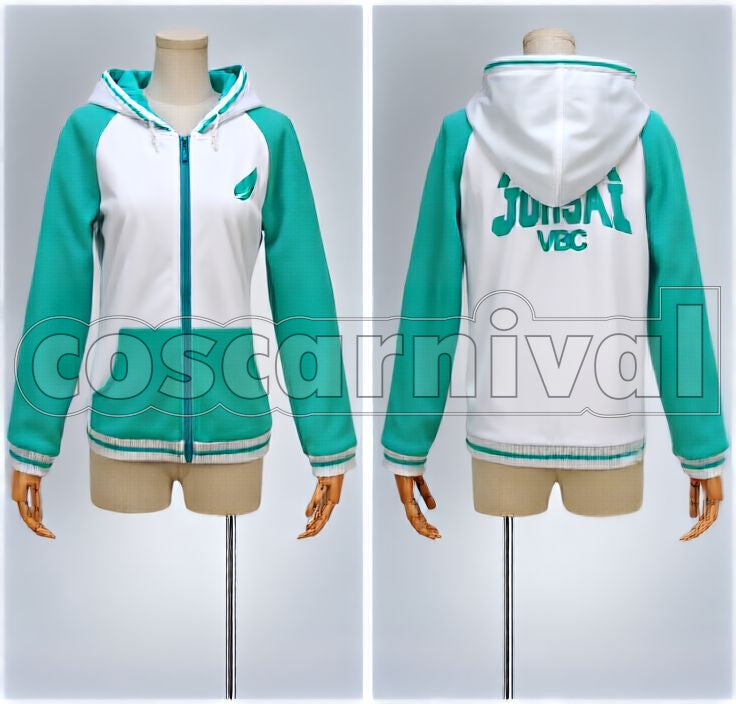 Johsai High Volleyball Club Image Hoodie Cosplay cosplay costume from Haikyu!! Aoba, detail-1