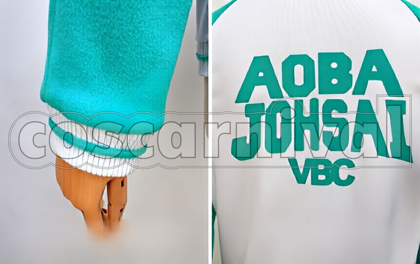 Johsai High Volleyball Club Image Hoodie Cosplay cosplay costume from Haikyu!! Aoba, detail-3