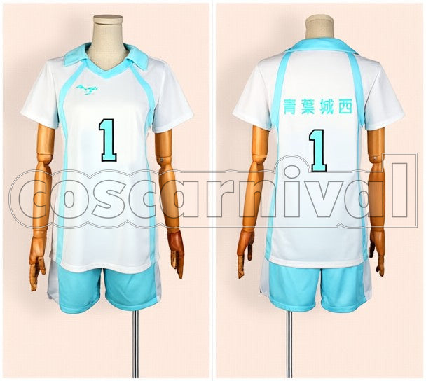 Toru Oikawa cosplay costume from Haikyu!!, front view