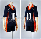 High School Shoyo Hinata #10 Uniform Cosplay cosplay costume from Haikyu!! Karasuno, uniform 36967 front view 4
