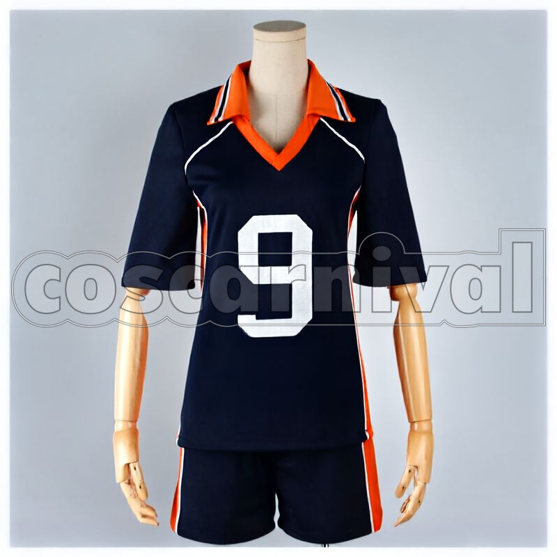 High School Tobio Kageyama Uniform Cosplay cosplay costume from Haikyu!! Karasuno, front view 3
