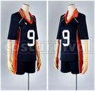 High School Tobio Kageyama Uniform Cosplay cosplay costume from Haikyu!! Karasuno, front view 4