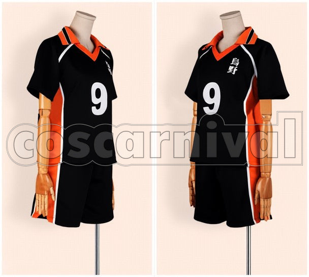 School cosplay costume from Haikyu!! Karasuno High, front view 2