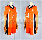 High School Yu Nishinoya Uniform Cosplay cosplay costume from Haikyu!! Karasuno, front view 2