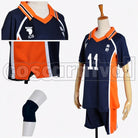 Karasuno High School Volleyball Club No. 11 cosplay costume from Haikyu!! Kei Tsukishima, side view
