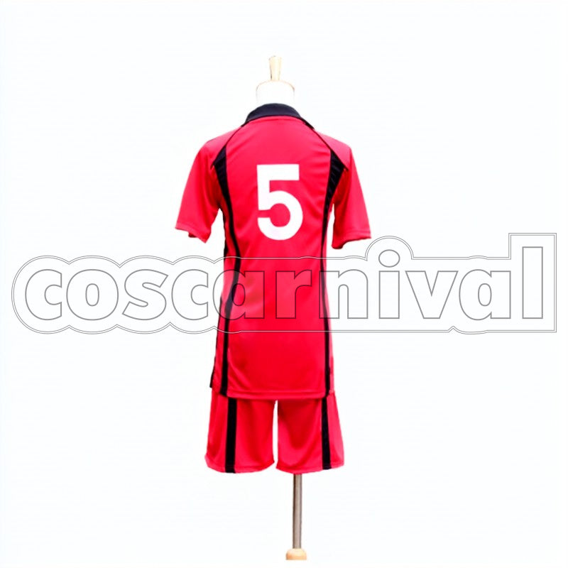 School Setter Kenma Kozume cosplay costume from Haikyu!! Nekoma High, back view