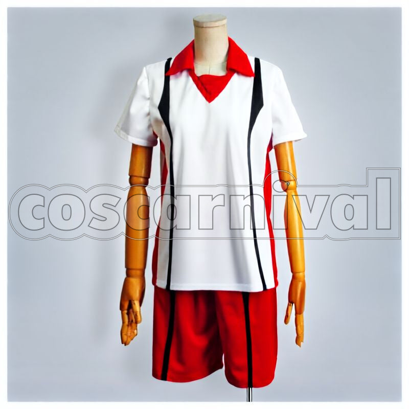 High White Uniform Cosplay cosplay costume from Haikyu!! Nekoma, front view 1