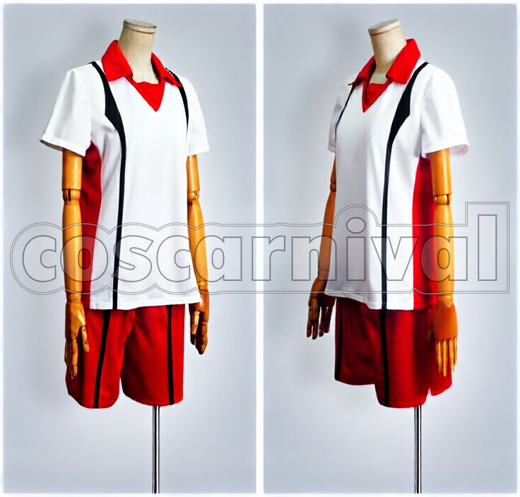 High White Uniform Cosplay cosplay costume from Haikyu!! Nekoma, front view 2
