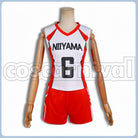 Girls' High Kanoka Amanai Uniform Cosplay cosplay costume from Haikyu!! Niiyama, front view 2