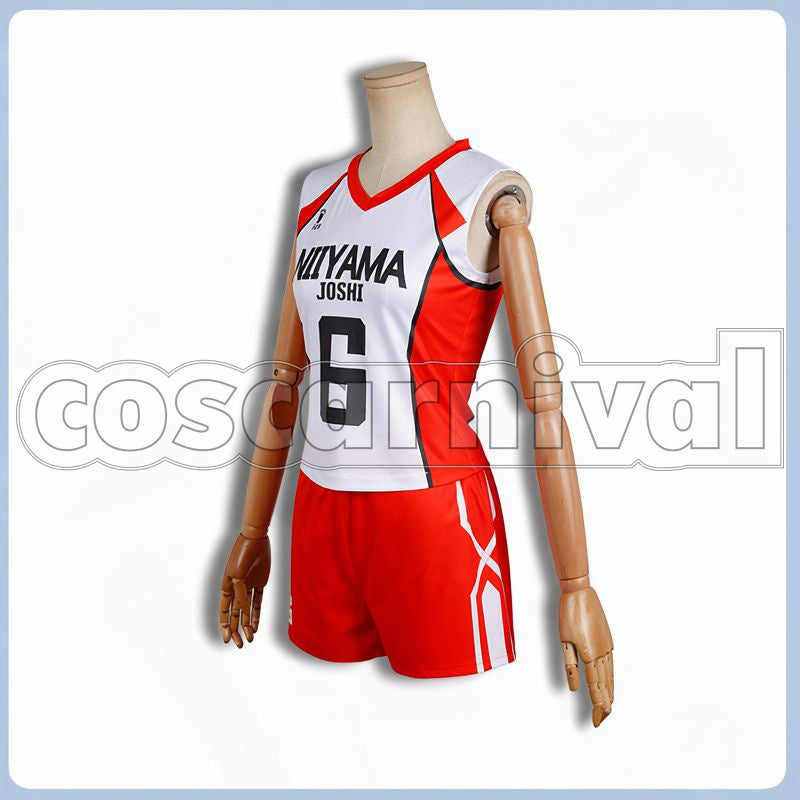 Girls' High Kanoka Amanai Uniform Cosplay cosplay costume from Haikyu!! Niiyama, front view 4