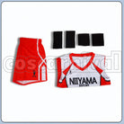 Girls' High Kanoka Amanai Uniform Cosplay cosplay costume from Haikyu!! Niiyama, set view