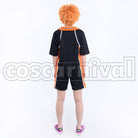 Karasuno High School Volleyball Club cosplay costume from Haikyu!! Shoyo Hinata, back view