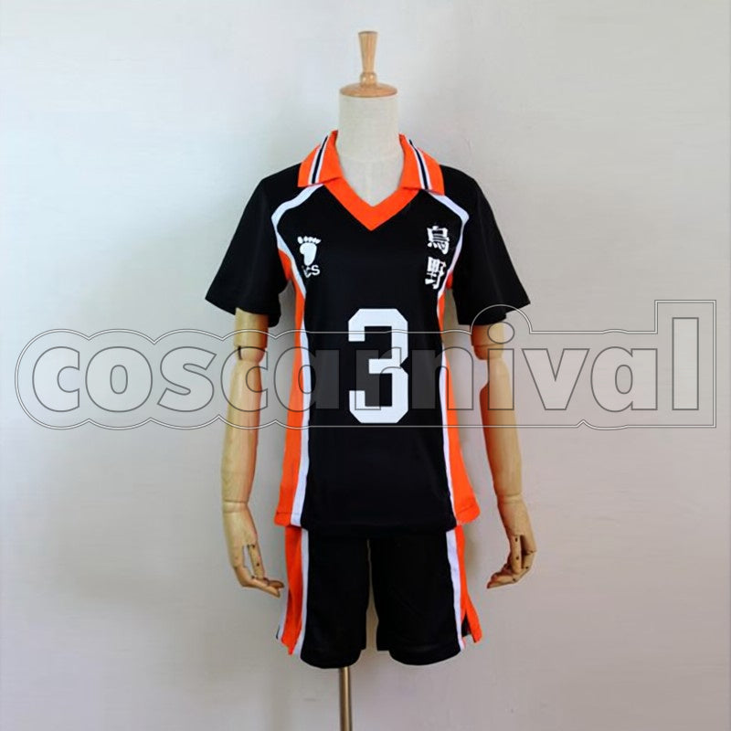 Asahi Azumane cosplay costume from Haikyu!!, front view