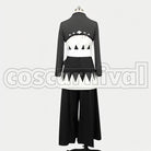 Hajime Saito Dark Grey cosplay costume from Hakuoki 2010 Calendar, back view