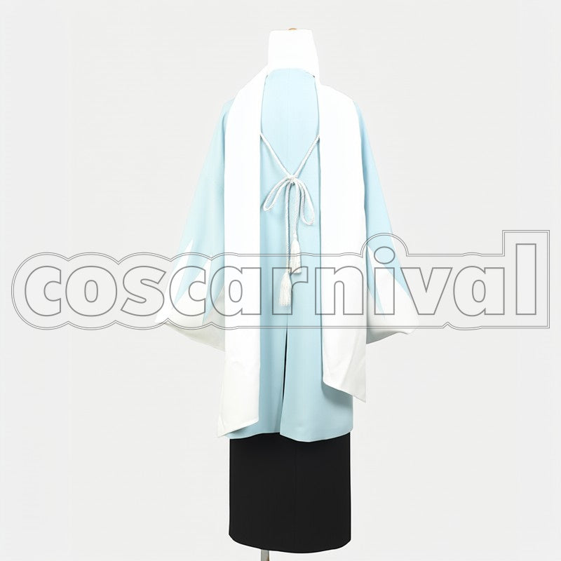 Hajime Saito cosplay costume from Hakuoki: Shinsengumi Kitan, back view