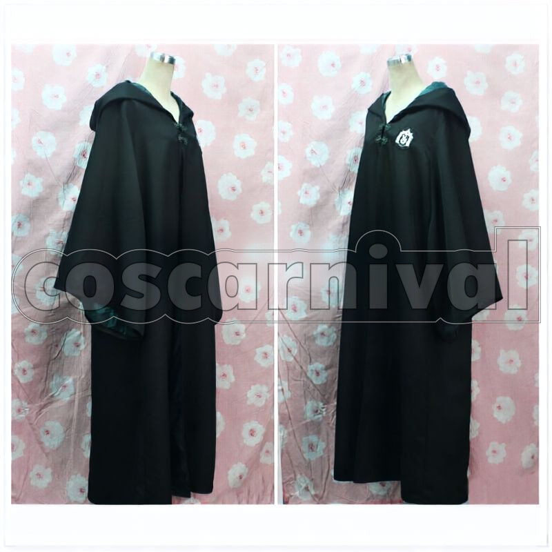 Slytherin Robe Cosplay cosplay costume from Harry Potter, side view