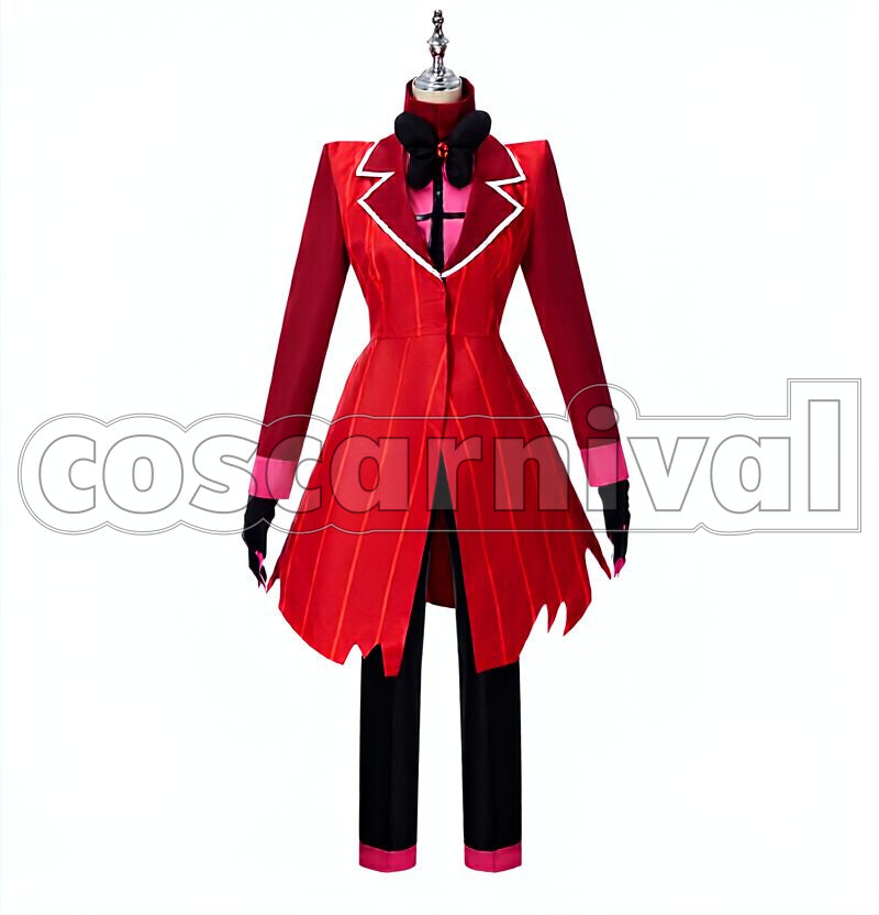 Alastor Cosplay cosplay costume from Hazbin Hotel, front view 2