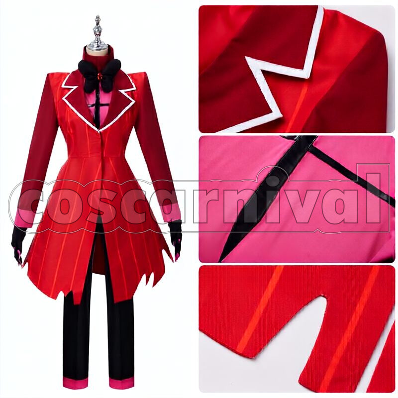 Alastor Cosplay cosplay costume from Hazbin Hotel, front view 3