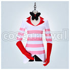 Angel Dust Cosplay cosplay costume from Hazbin Hotel, front view 1
