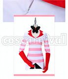 Angel Dust Cosplay cosplay costume from Hazbin Hotel, front view 4