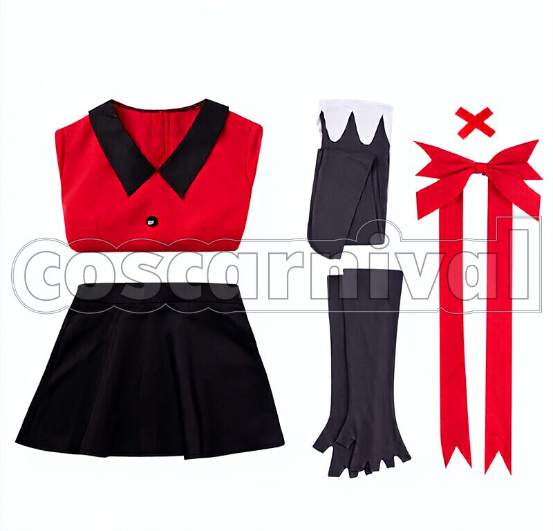 Vaggie Cosplay cosplay costume from Hazbin Hotel, set view