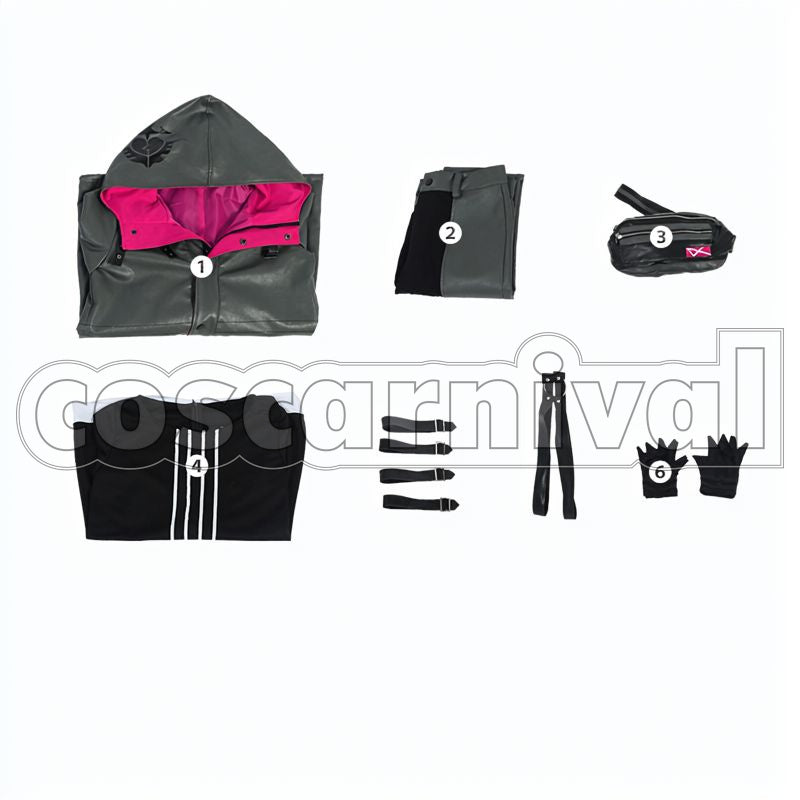 Heroes Faith Beams Hero Suit Cosplay cosplay costume from Helios Rising, set view
