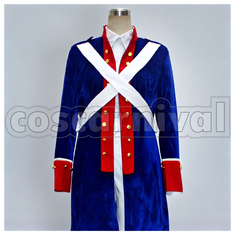 Powers America Revolutionary War Cosplay cosplay costume from Hetalia: Axis, front view