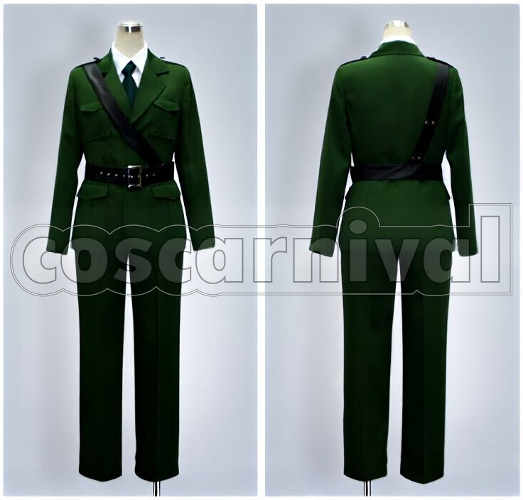 Powers England (Arthur Kirkland) Military Uniform Cosplay cosplay costume from Hetalia: Axis, detail-1