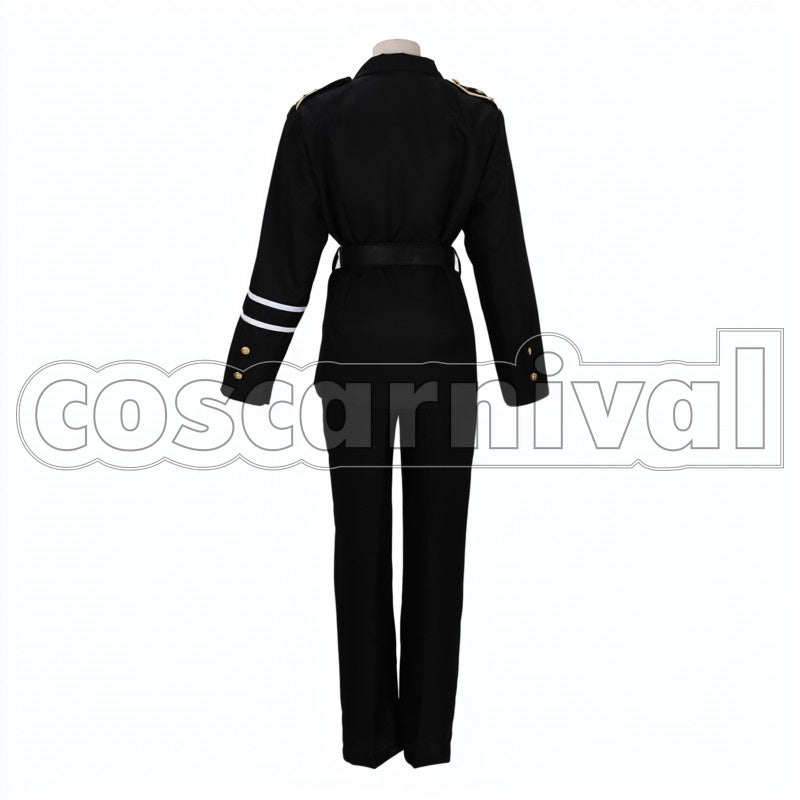 Prussia Gilbert Military cosplay costume from Hetalia: Axis Powers, back view