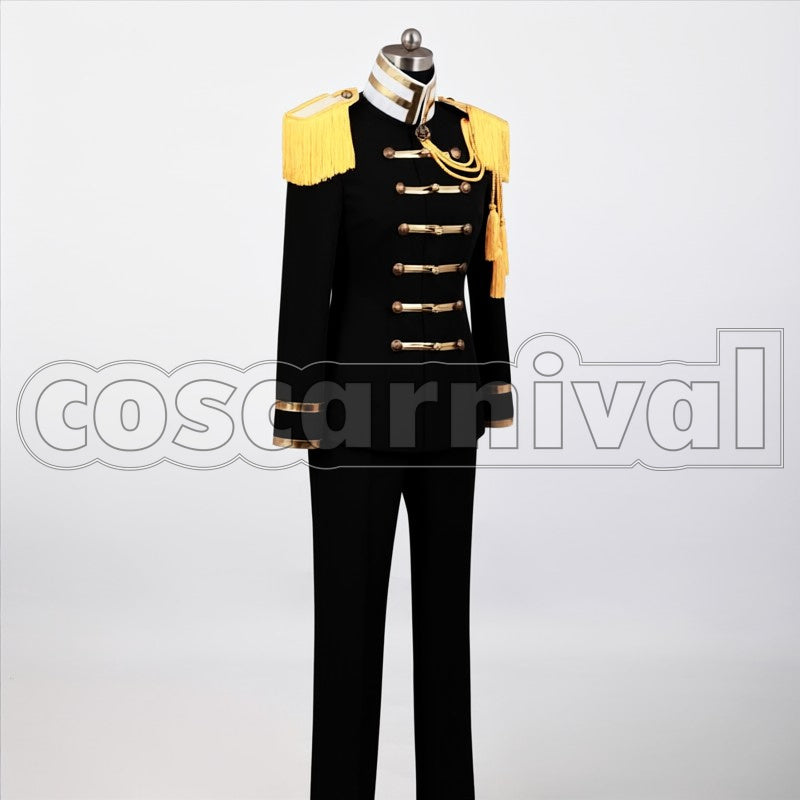 Japan Black Military cosplay costume from Hetalia: Axis Powers, front view 2