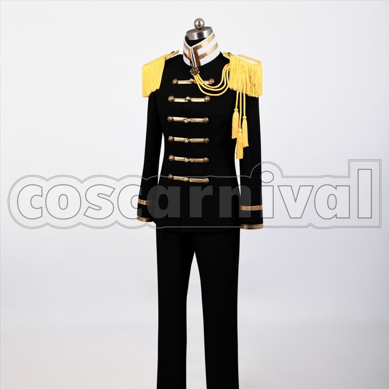 Japan Black Military cosplay costume from Hetalia: Axis Powers, front view 3