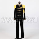 Japan Black Military cosplay costume from Hetalia: Axis Powers, front view