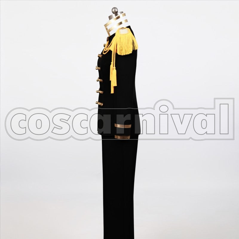 Japan Black Military cosplay costume from Hetalia: Axis Powers, side view