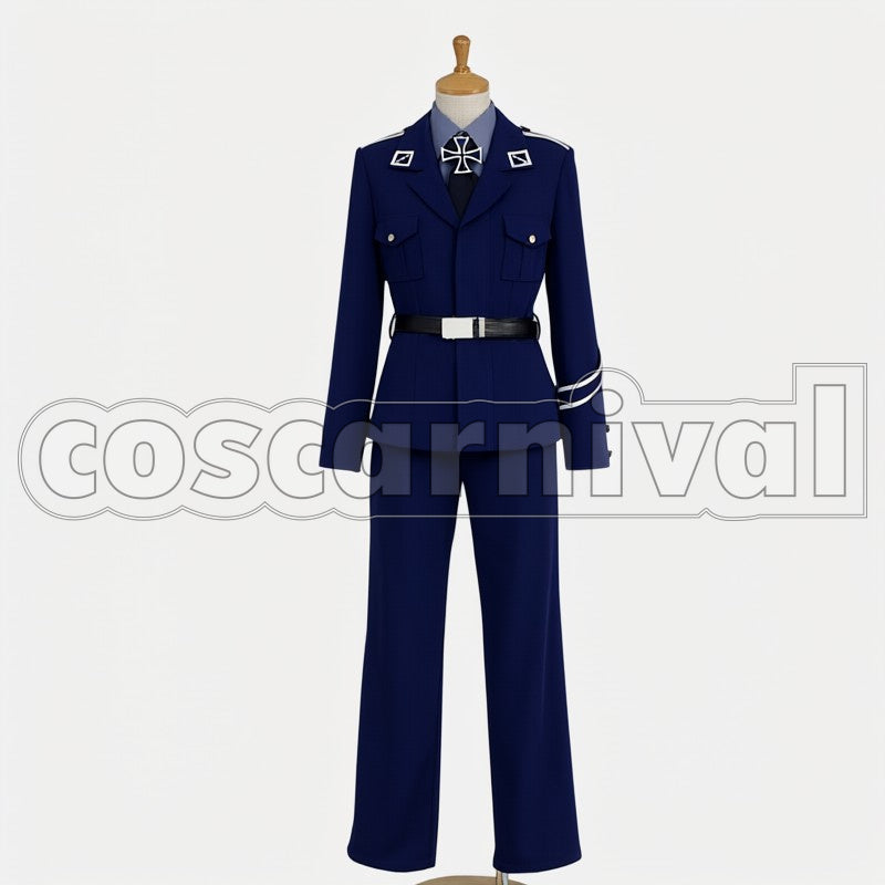 Prussia cosplay costume from Hetalia: Axis Powers, front view