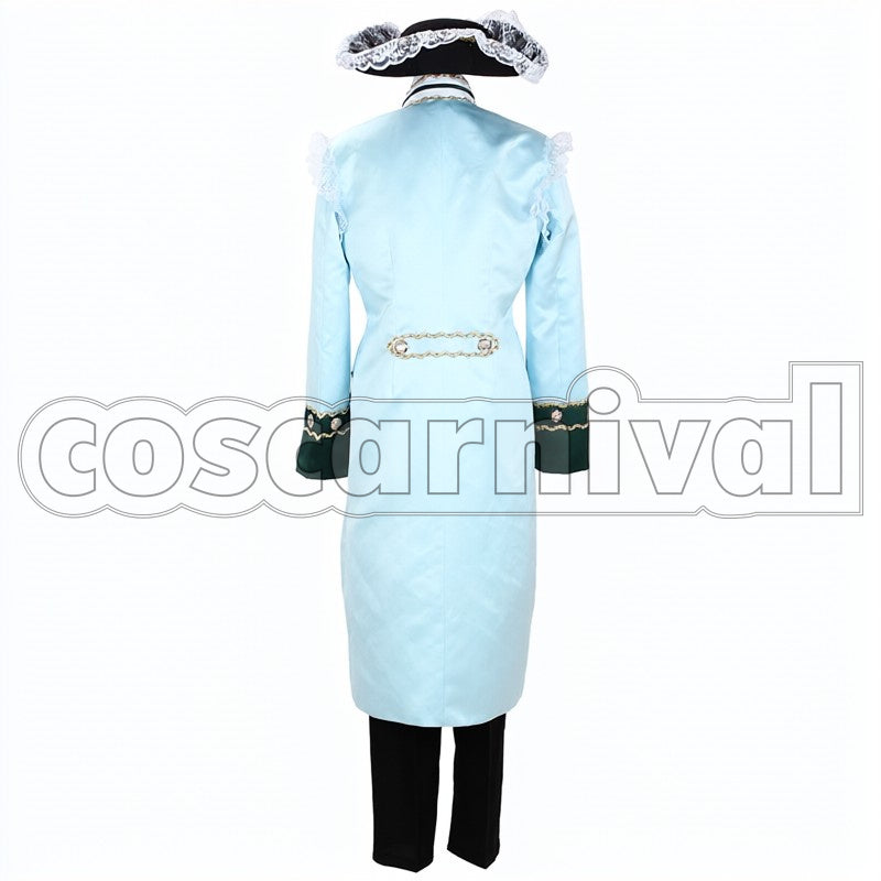 France Seven Years War cosplay costume from Hetalia: Axis Powers, back view