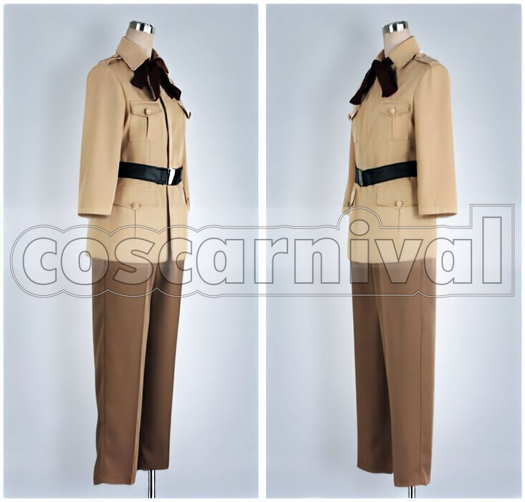 Powers Spain (Antonio Fernández Carriedo) Military Uniform Cosplay cosplay costume from Hetalia: Axis, side view