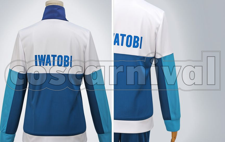 -Free! Starting Days- Iwatobi Junior High School Swim Club Jersey Cosplay cosplay costume from High Speed!, back view