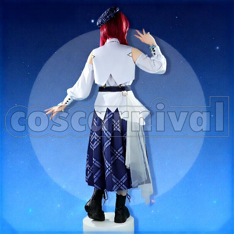Journey 1st Live "Yoake no Uta" All Members Cosplay cosplay costume from hololive Blue, back view