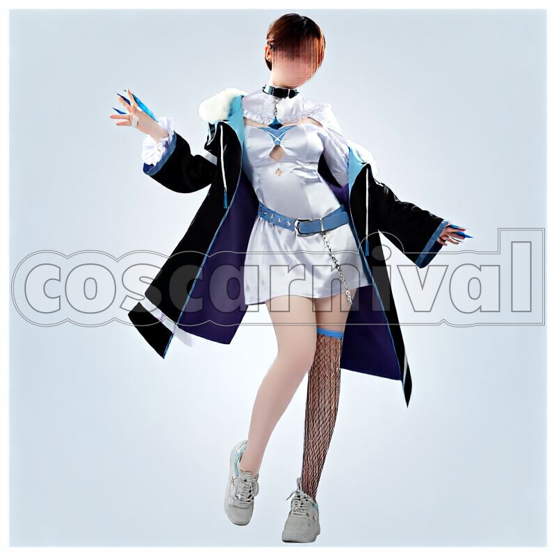 – Advent Fuwawa Abyssgard Cosplay cosplay costume from Hololive English, front view 1